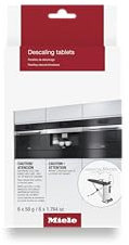 Miele Descaling Tablets for Coffee Machines, Steam Ovens, Ovens, Ranges, 6 count