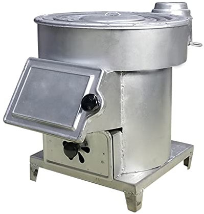 YYUINU Estufa De Leña/carbón De Gasificación De Hierro Fundido,Estufa De Leña para Cocinar Sin Humo,Estufa De Calefacción Multifuncional Que Ahorra Energía,Carpas,Villas,cobertizos,44×39CM