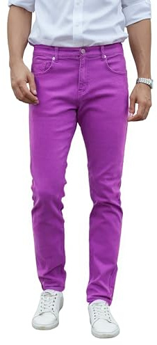TEGIAS Para hombre moderno/ajustado. Tegias, morado, 34W / 32L