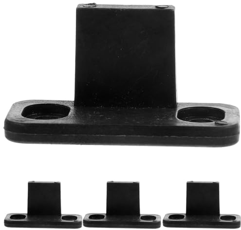 VILLFUL Sliding Door Floor Guide 4pc Floor Mount Bracket for Sliding Closet Door Bottom Guide Door Rail Track Barn Wardrobe Bypass Pocket Doors Cabinet
