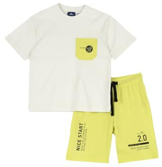 Chicco, Completo Bambino, con Maglietta e Pantaloncini, in Morbido Tessuto, Designed in Italy, Abbigliamento Bambini