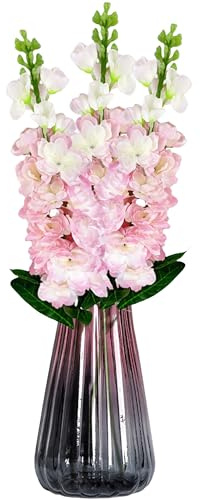 astylishome Fiori finti rosa artificiali – Fiori finti con steli per bouquet da sposa fai da te festa casa 4712