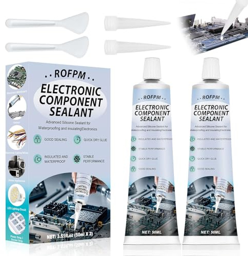 Lot de 2 Vernis de Protection Pour électronique, Spray de Contact Pour électronique, Vernis de Protection en Silicone Transparent, Mastic Isolant, étanche, Convient Pour Les Appareils Ménagers