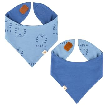 Sigikid Pañuelo reversible de tigre y león para bebés y niños