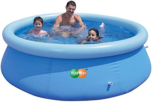 hzexun Piscine Autoportante pour Enfants Et Adultes, Piscine Ronde Grande Piscine D'extérieur Portable pour Enfants pour La Famille, L'arrière-Cour, L'extérieur Et La Fête D'été sur l'eau