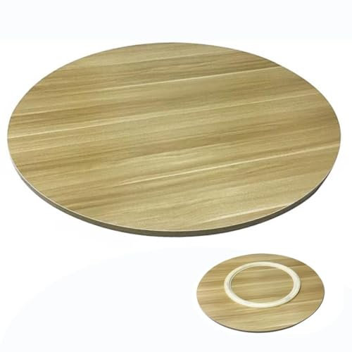 Nizer Grande table de salle à manger ronde en bois de noyer 80 cm de diamètre
