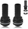 2Pcs Water Butt Hose Connector, Water Butt Connector & Overflow Kit, 25mm Barbed Double-Threaded Nozzles Suitable for Rain Barrels, Garden Taps, Outdoor Watering Systems