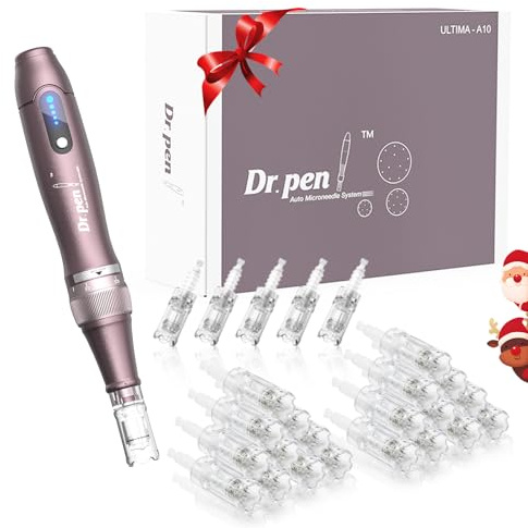 Dr. Pen A10 Stylo Microneedling avec 25 Cartouches pour le Soin de la Peau