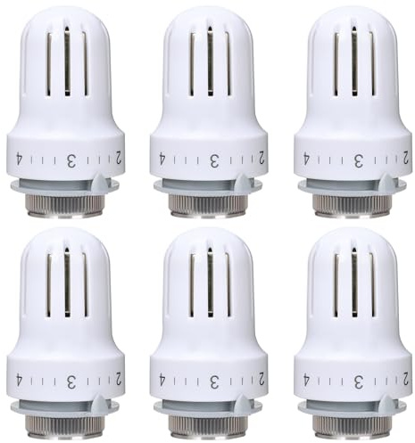 Valve Technik Thermostatkopf Heizkörperventil für Gewinde M30x1.5 Thermostat Heizung, Thermostat-Kopf Ersatzkopf Heizungsthermostat Heizkörperthermostat für Zuhause Büro (6)