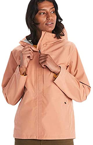 Marmot Donna Wm's Minimalist GORE-TEX Jacket, Giacca antipioggia GORE-TEX impermeabile, antivento per bicicletta, windbreaker traspirante da escursione e trekking, Rose Gold, S
