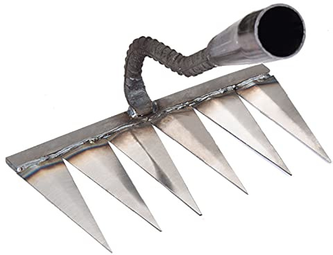 HAOANGZHE Garden Rake Heavy Duty Soil Rake, Carbon Steel Rake For Gardening, Garden Rake, Soil Rake, Leaf Rake, Turf Rake, Grass Cutter, Rake, Garden Tools, Einfach zu bedienen