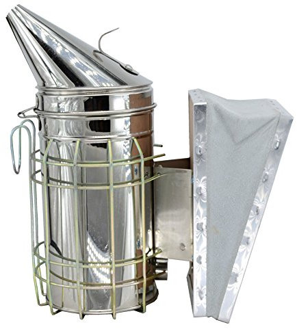 syaya Edelstahl Bee Hive Smoker mit Hitzeschild imkereizubehör Bienenzucht Ausrüstung