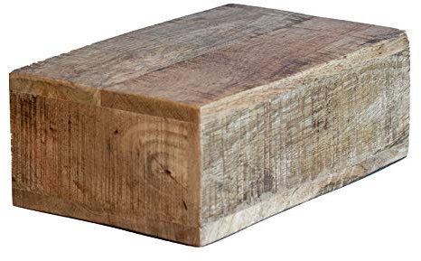 Woodkings® Wandboard mit Geheimfach Schublade Mangoholz rustikal braun farbig Wandregal Nachttisch