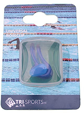 TRI SPORTS NL Nasenklammer zum Schwimmen - Premium Nasenklemme für Schwimmer - Bequeme Passform, Silikon, Schwimmnasenclip, Ideal für Schwimmen, Gerätetauchen, Transparent