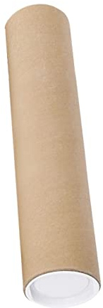 Oshhni Tubes d'affiches Stockage de tubes d'expédition avec bouchons Grands longs tubes en carton Tubes d'emballage pour peintures Blueprint Roll Conteneur , 50CM