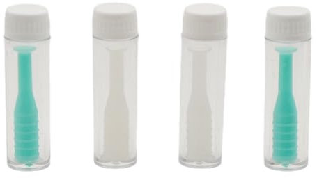 4 lenti a contatto con lenti a contatto dure, aiuto per l'uso con bottiglia, in silicone, con ventosa, per rimuovere lenti a contatto, per rimuovere lenti a contatto, accessori