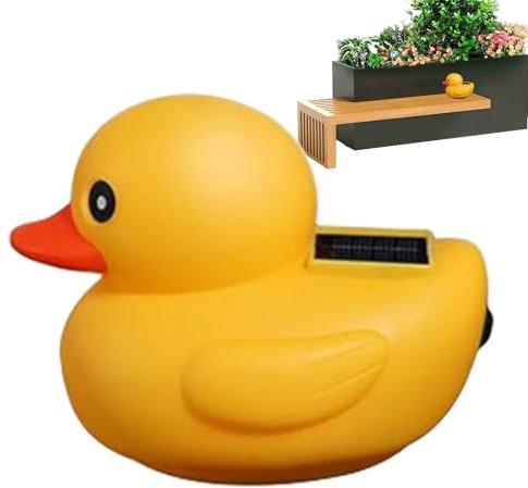 Canard solaire flottant – Canard flottant – Canard lumineux à énergie solaire avec télécommande – Canard solaire étanche à changement de couleur pour décoration de piscine de jardin