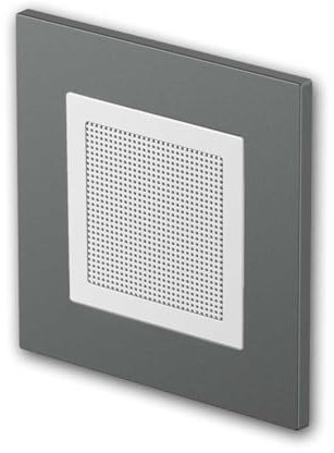 TEM Altavoz Adicional LOGIQ, para Ampliar la Radio empotrada LOGIQ, Funcionamiento Mono, Profundidad de Montaje 32 mm, se Entrega con Marco de 1 vía Flat, Antracita