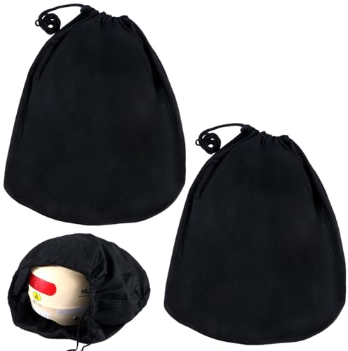 HO-SFSM 2 Pièces Sac pour Casque, Sacs de Casque de Moto avec Cordon de Serrage, Sacs de Sport pour équitation,Vélo,Sport,Entraînement,Voyage de Randonnée