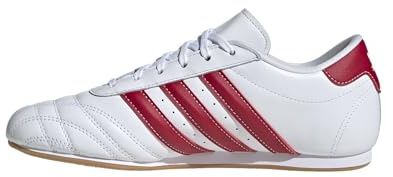 adidas LA FTWWHT/TMVIRE/GUM3 Women's Taekwondo LACE W FTWR whiteTeam Victory red/Gum 3 7 US, 7 Wide