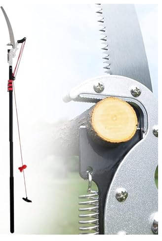 Pole Pruning Saw, Telescopic Tree Pruner, Branch Long Reach Pole Pruning Saw Bypass Cut Extendable Garden Tools Lopper(24FT)
