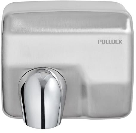 Commercial Hand Dryer Wall Mounted, Stainless Steel Electric Hand Dryer for Bathroom,1600 W Automatic High Speed Warm Wind Hand Blower, 110V Plug in, 8-10s Second Dry, for Industry Business Restrooms