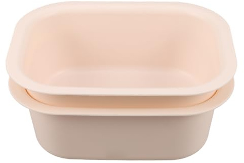 TOYANDONA 2 st plastvattenbalja - skötbord för spädbarn - halkfri plasttvätthink tjock diskbänk för babytvätt ansiktsrengöring fotbad