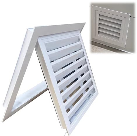 Luftig åtkomstpanel för gipsvägg – dold åtkomstdörr med filter för vägg och tak, värmeavledning, ventilskydd, 350 x 700 mm (14 x 28 tum) – perfekt för HVAC och elektrisk åtkomst