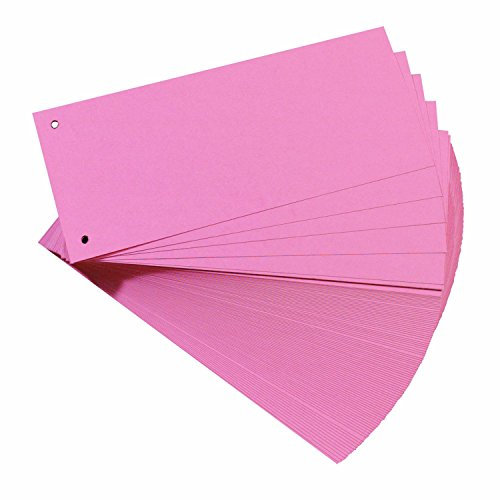 Herlitz 10843498 Trennstreifen, 100-er Packung, Rosa (2er Pack)
