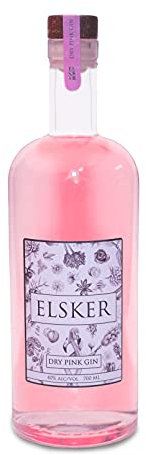Bareksten | Elsker Dry Pink Gin | 1x 70cl | 40% Vol. | Zuckerfrei | Glutenfrei