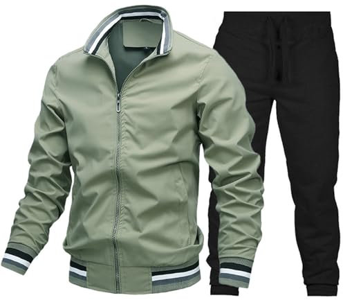Trainingsanzug Herren Zip Hoodie+Sporthose Set Streifen Tracksuit PSG Trainingsanzug Winter Jogginganzug Männer Sportanzüge Sweatjacke Laufanzug Jogging Sport Pullover Sportswear NOFS Trapstar