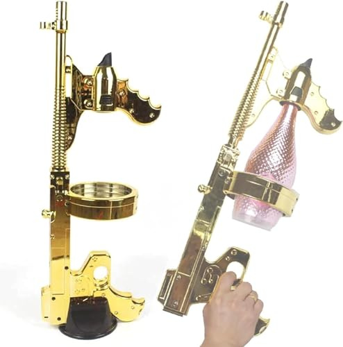 HDCCDM Champagne Gun, Adjustable Length Champagne Gun Shooter with Jet, for Party/Club/Bar/Pub/Festival/Birthday/Wedding/Christmas/Bar Atmosphere Accessories