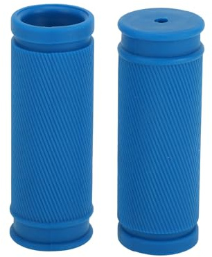 TUCKBOLD Bike Handlebar Grips Covers 85mm Long Soft | Mountain Bike End Grips Protector Blue 1 Pair