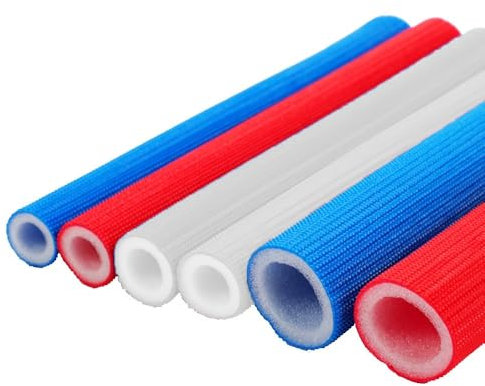 Schlauch Rohrisolierung Schaumstoff Rohr Isolierung Isolierschlauch Isolierrohr Schaumisolierrohr ID 16,20,25,32 mm Rohrdämmung Für Handgriff(Weiß,ID 16 mm)