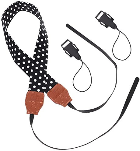 HOMSFOU Tracolla Fotografica Regolabile per Fotocamera Vintage Cinghia per con Design Retro Comoda e Pratica per Uso Quotidiano