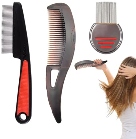 Peine de dientes finos, depurador de cabello para el cabelludo, Herramienta de masaje de cabelludo de piojos ergonómicos, Producto de atención médica, herramientas y equipos de masaje para mamá, hija