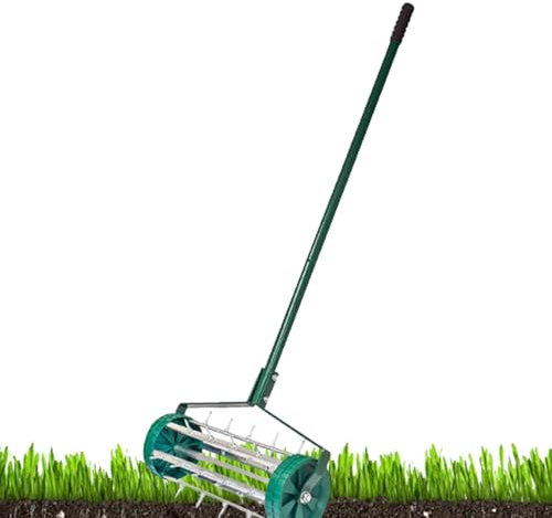 Roller-Roller-Professional Grass and Floor Compressor, 24 Pulgadas Rodillo de jardín | Herramienta de reprendador para sembrar, Césped y Diseño de Paisaje, Rodillo de césped resistente para Ras lisas