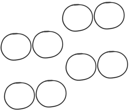 BESPORTBLE 8 Bandas Elásticas Negras de Goma para Soporte Antivibración de Micrófono de Condensador Instalación Fácil y Compatibilidad para Grabación en Estudio