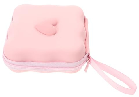 ibasenice Portable Sanitary Napkin Storage Bag with Odor-Blocking Lid Menstrual Pad Holder for Women and Teen Discreet Feminine Hygiene Organizer Pouch with Zipper for Travel and Office