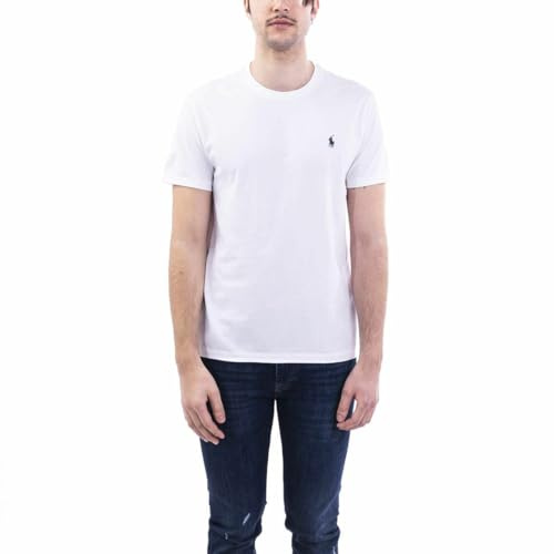 POLO RALPH LAUREN T-Shirt à col Rond Big Pony pour Homme, Blanc (Blanc A1000), XL