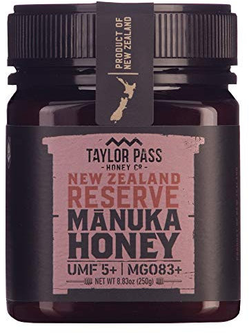Taylor Pass Honey Co Reserve Miel de Manuka UMF 5+ MGO 83+ 250,3 g | Sans OGM (250 g)