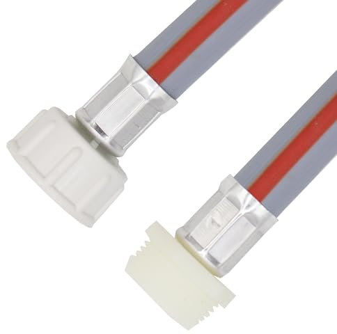 VARIOSAN Manguera de entrada para agua caliente 16638, 1,50 m, 3/4, máx. 90 °C, para lavadora y lavavajillas