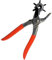 Leather Hole Punch Plier, Heavy Duty Revolving Leather Hole Punch, Adjustable 6 Interchangeable Punch Sizes, Heavy Duty Multi-Function Hole Punch Tool for Leather, Plastic, Paper