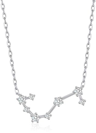 Philip Jones Skorpionen stjärntecken stjärntecken stjärntecken halsband med zirkondia® kristaller, Kristall, Zircondia® kristall