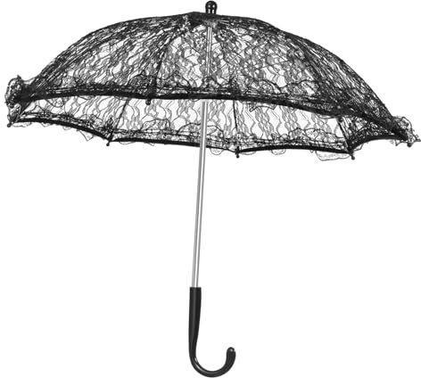 BESPORTBLE Vintage Spitzenschirm Für Hochzeiten Und Bühnenaufführungen Elegant Und Vielseitig Als Requisit Und Dekoration Robuster Eisenrahmen Kunstvolles Design