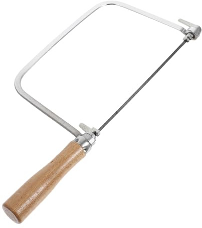Operitacx 1 Ensemble Scie à Main avec Cadre Acier U Outil de Sculpture pour Travail Du Design Ergonomique et Portable Pours Découpes Détaillées