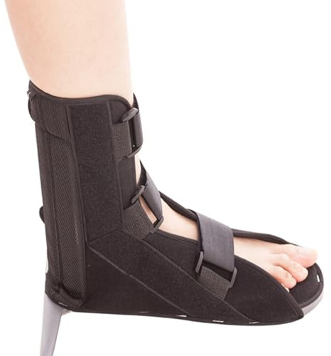 NOLITOY Foot Stabiliser Boot Ankle Brace Support Sprains Boot, Size S Black, Breathable Anti-rotation Fixed Shoes for Ankle Sprain Rehabilitation and Fracture