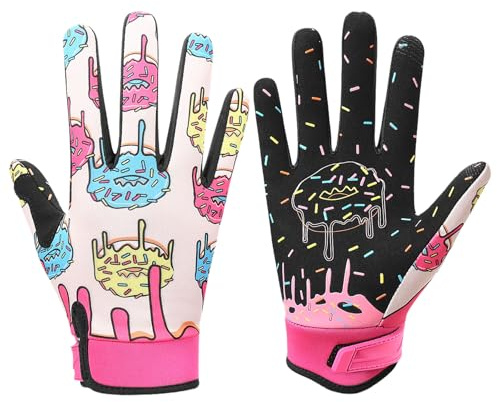 Uqezagpa Guantes transpirables para bicicleta de montaña con pantallas táctiles resistentes al sudor, funcionalidad, peso ligero, para deporte, antideslizante, muñeca regulable, funcionalidad ligera