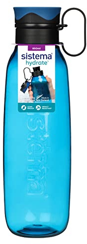 Sistema Traverse Water Bottle | 850 ml Leak-Proof Water Bottle with Screw-Top Lid | BPA Free | Assorted Colours