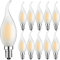 Suncan 10 Stück E14 Kerze Lampe Warmweiss, Leuchtmittel E14 C35 LED Lampe 4W, Warmweiß 2700K,Nicht Dimmbar, AC220V, für Kronleuchter Tischlampen Wandlampen